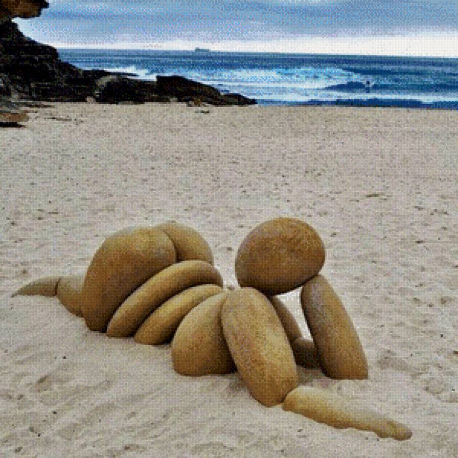 каменная баба - пляж, женщина - предпросмотр