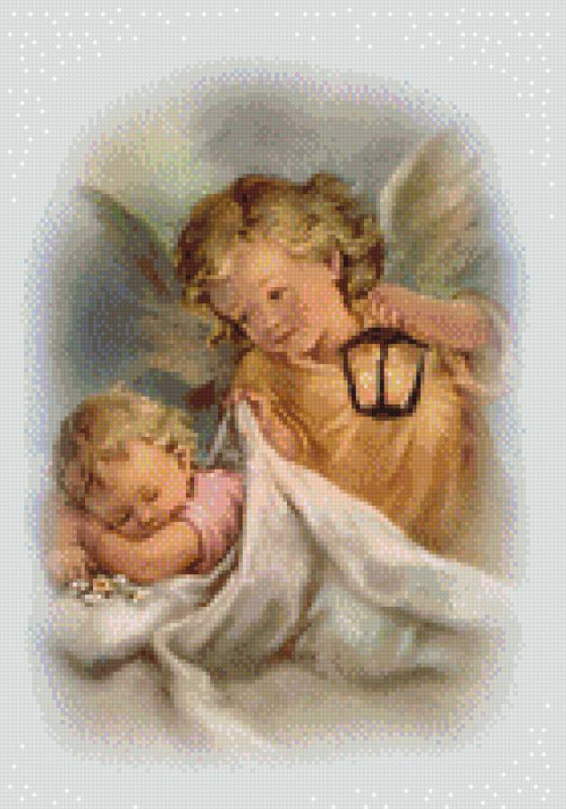Ангел Хранитель - ангел, хранитель, младенец - предпросмотр
