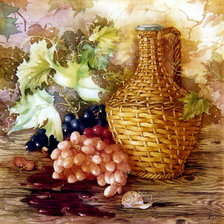 Оригинал схемы вышивки «ваза і вино» (№724373)