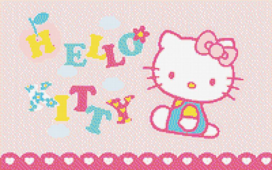 Hello Kitty - кот, детям, мультяшки, котенок, белй - предпросмотр