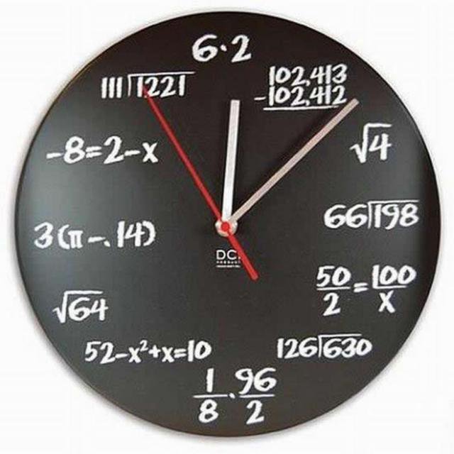 часы для математика - часы, циферблат - оригинал