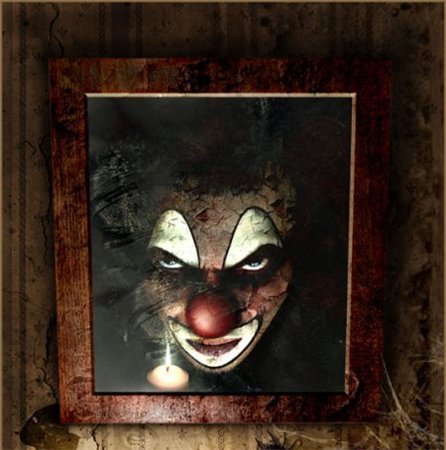 клоун - отражение, шут, клоун, демон, зеркало - оригинал
