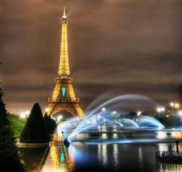 париж"франция" - эйфелева башня, франция, париж, фонтан - оригинал