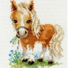 Оригинал схемы вышивки «Белогривая лошадка» (№731308)