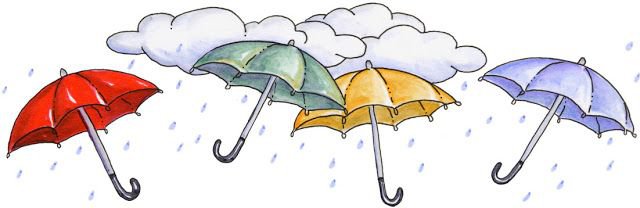 зонтики - зонты, тучки, дождь - оригинал