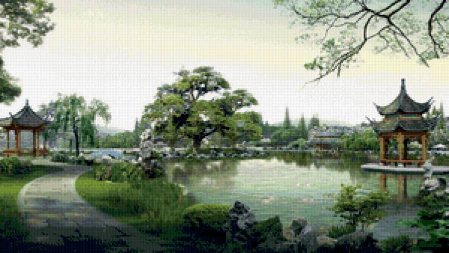 японский пейзаж - японский пейзаж, пейзаж - предпросмотр
