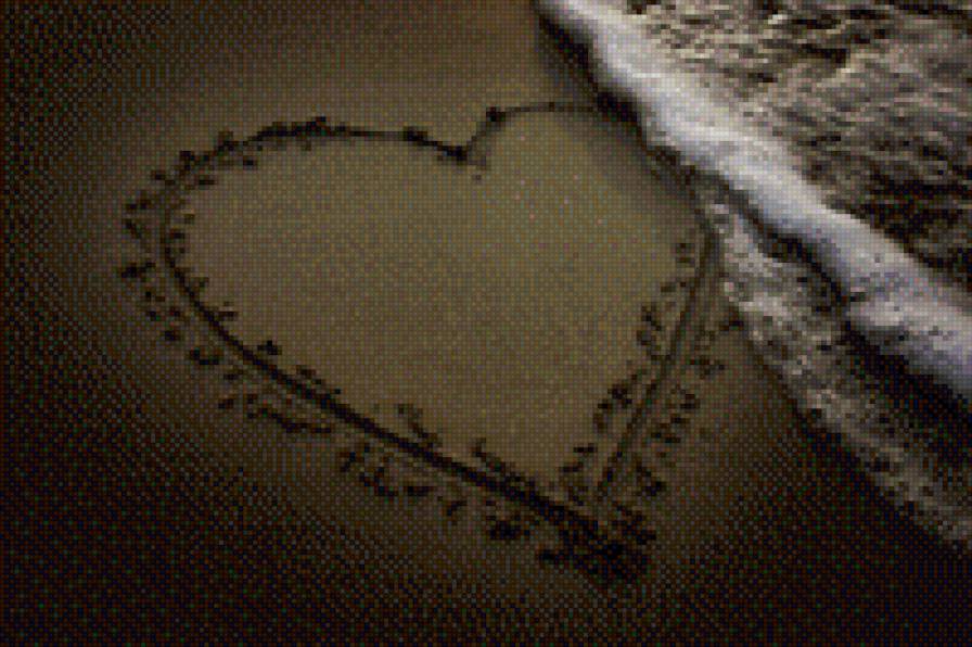 Люблю... - любовь, море, пляж, песок - предпросмотр