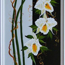 Схема вышивки «панно орхидея»