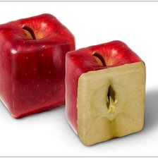 Схема вышивки «квадратное яблоко»
