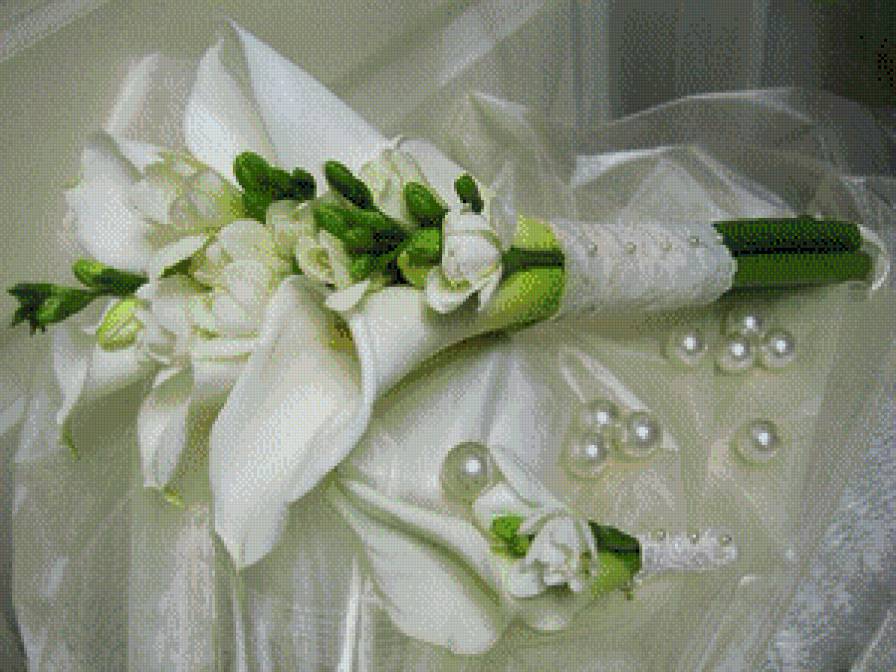 Букет невесты - каллы, букет, цветы - предпросмотр