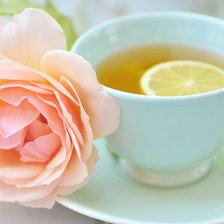 Оригинал схемы вышивки «Чай с лимоном» (№740378)