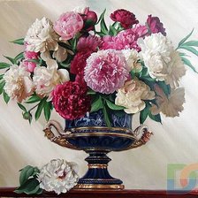 Оригинал схемы вышивки «Цветы в вазе» (№741174)