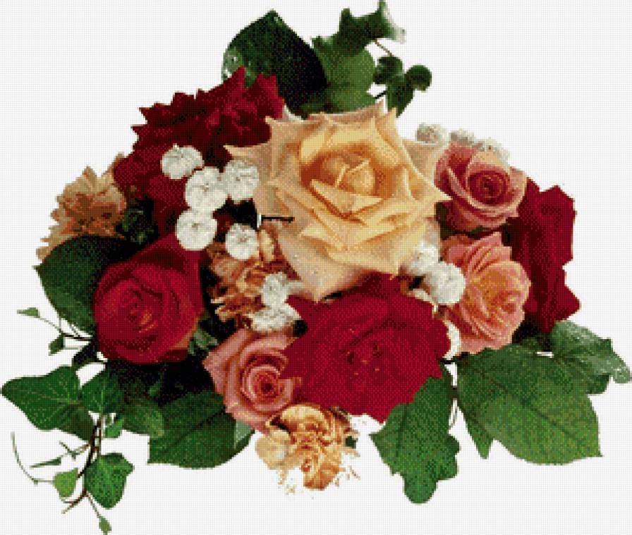 №741419 - букетик, цветы, розы - предпросмотр