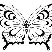 Оригинал схемы вышивки «бабочка» (№741484)