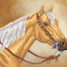 Оригинал схемы вышивки «Лошадь» (№741529)