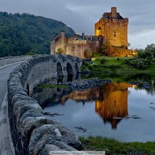 Оригинал схемы вышивки «Замок Эйлен-Донан (Шотландия)» (№741812)