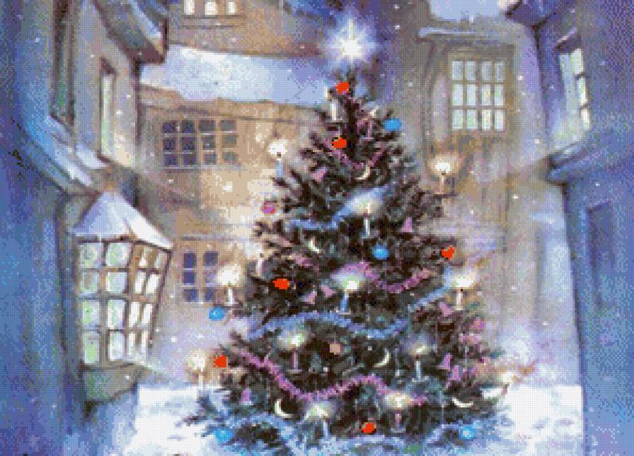 С новым годом - санта-клаус, новый год, елка, рождество - предпросмотр