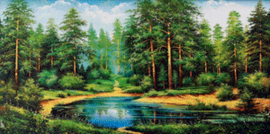 Природа - природа, лес, пейзаж, река - предпросмотр