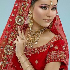 Оригинал схемы вышивки «Индийская девушка» (№744000)