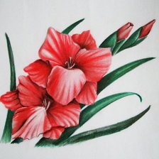 Оригинал схемы вышивки «цветы» (№746051)