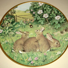 Схема вышивки «Животные 1.Зайцы»