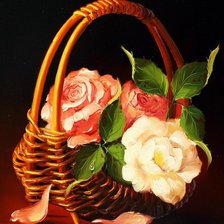 Оригинал схемы вышивки «Розы» (№748873)