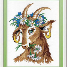 Оригинал схемы вышивки «коза-краса» (№748906)