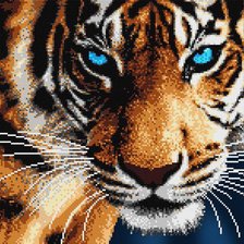 Оригинал схемы вышивки «Тигр» (№749495)
