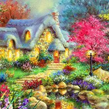 Дом в цветах
