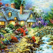 Дом в цветах