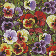 Оригинал схемы вышивки «цветы» (№752523)