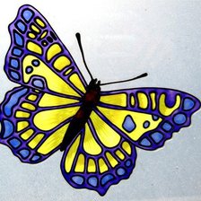 Оригинал схемы вышивки «бабочка» (№753880)