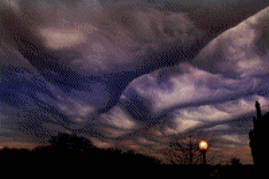 вечернее небо - облака, пейзаж, вечер, небо - предпросмотр