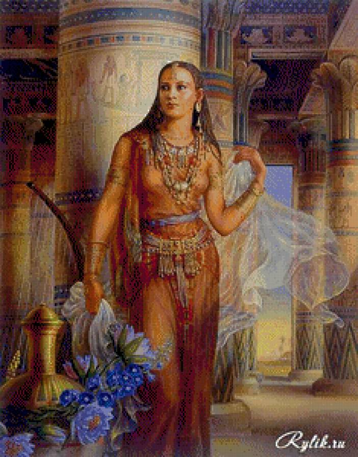 египетская принцесса - люди, картина - предпросмотр