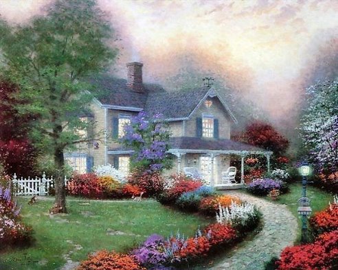Красивый дом - красота, дом, сад. - оригинал