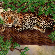 Оригинал схемы вышивки «Леопард» (№755644)