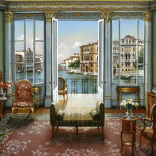 Оригинал схемы вышивки «дом в венеции» (№757418)