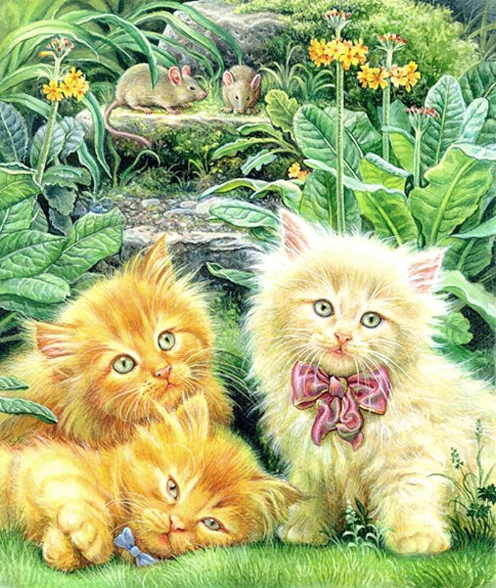 Солнечные котята - кошки, котята, животные - оригинал