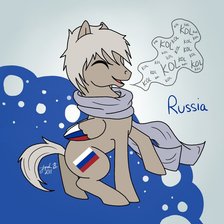 Схема вышивки «Россия-Пони»