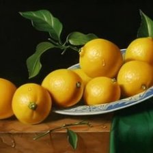 Схема вышивки «Натюрморт с лимонами.»