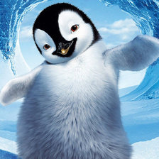 Веселый пингвиненок