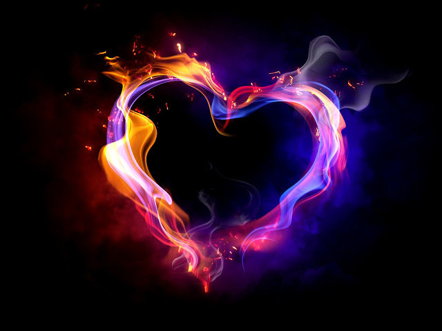 пылающее сердце - любовь, огонь, сердце - оригинал