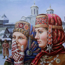Схема вышивки «Русская зима»
