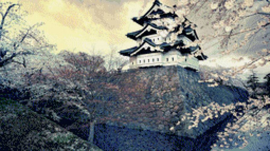 Замок Химедзи - япония, сакура, архитектура, замок - предпросмотр