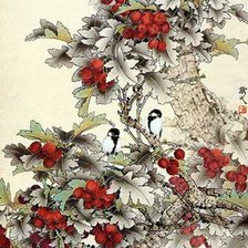 Оригинал схемы вышивки «японская живопись» (№772544)