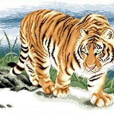 Оригинал схемы вышивки «Тигр» (№773532)