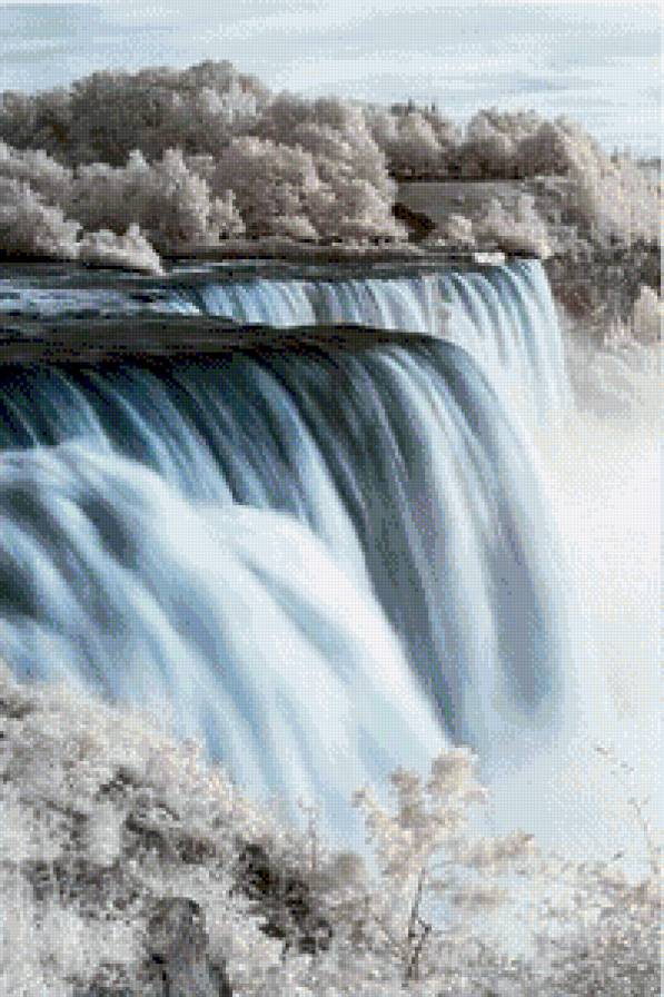 водопад - водопад, пейзаж, природа - предпросмотр