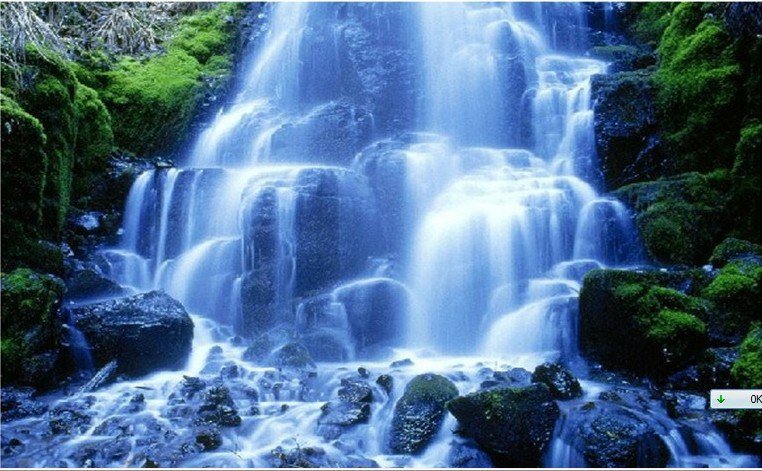 Водопад - природа, река, водопад, пейзаж, лес - оригинал