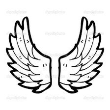Схема вышивки «крылья ангела»