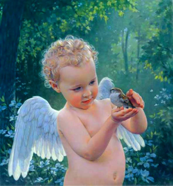 ангелочек - дети, ангел, ангелочки, ангелы, мальчик - оригинал